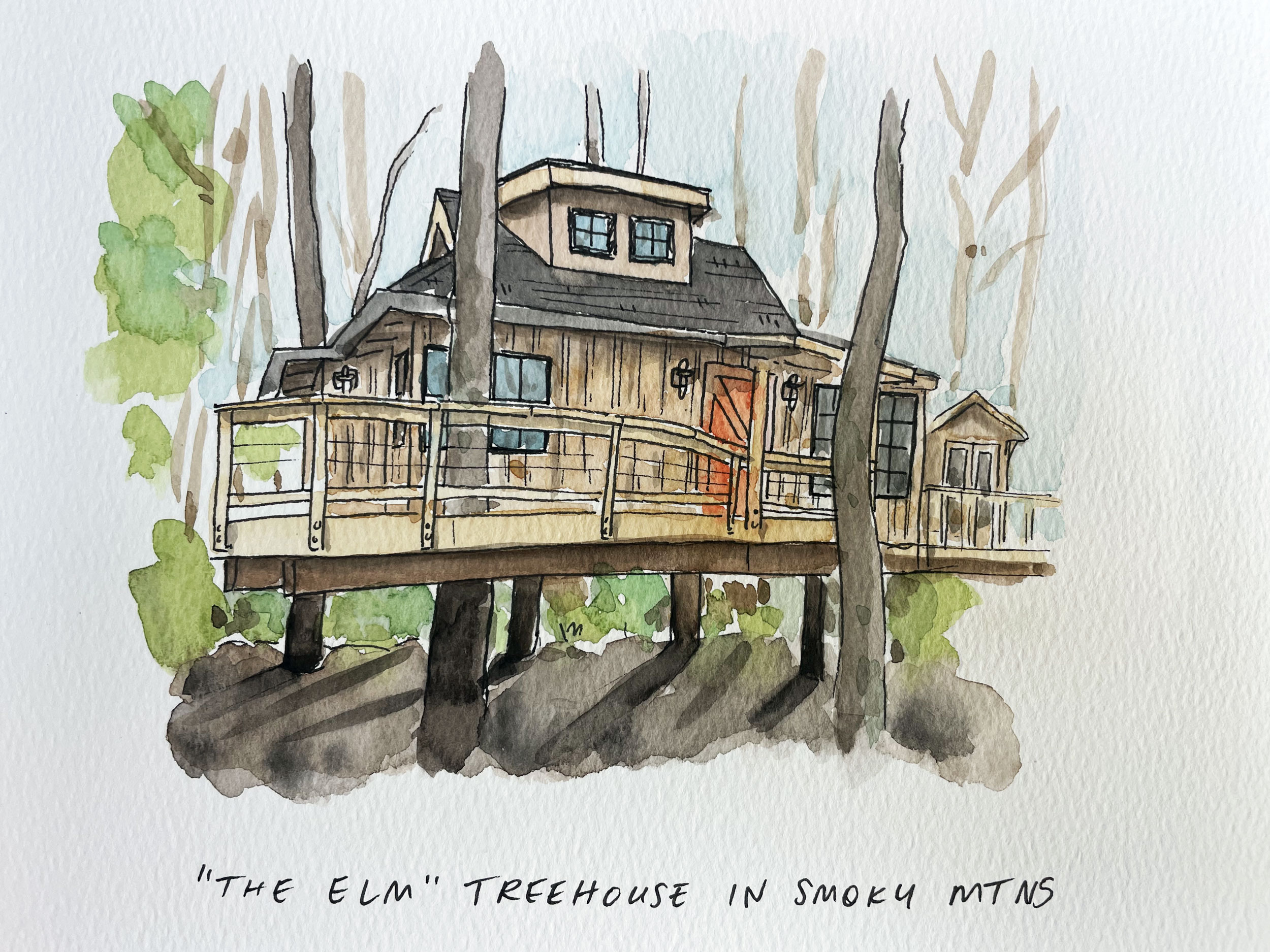 The Elm Treehouse, Smoky Mountains TN